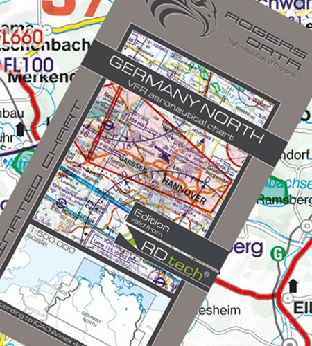 Rogers Data VFR Karte Deutschland Nord 2022